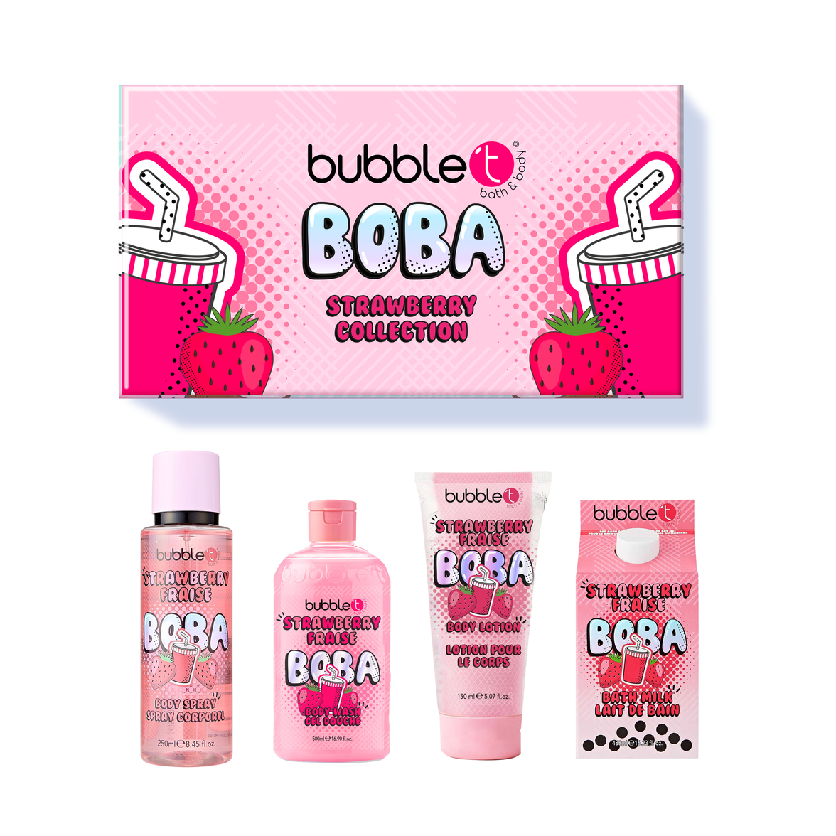 Bubble T Boba Strawberry Collection