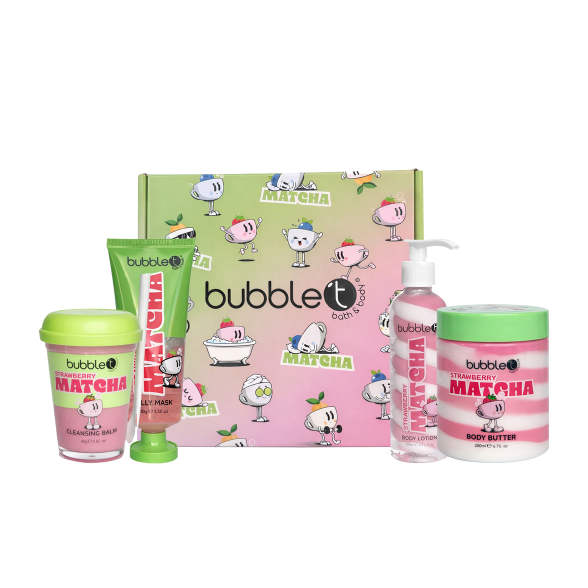 Bubble T Strawberry Matcha Collection