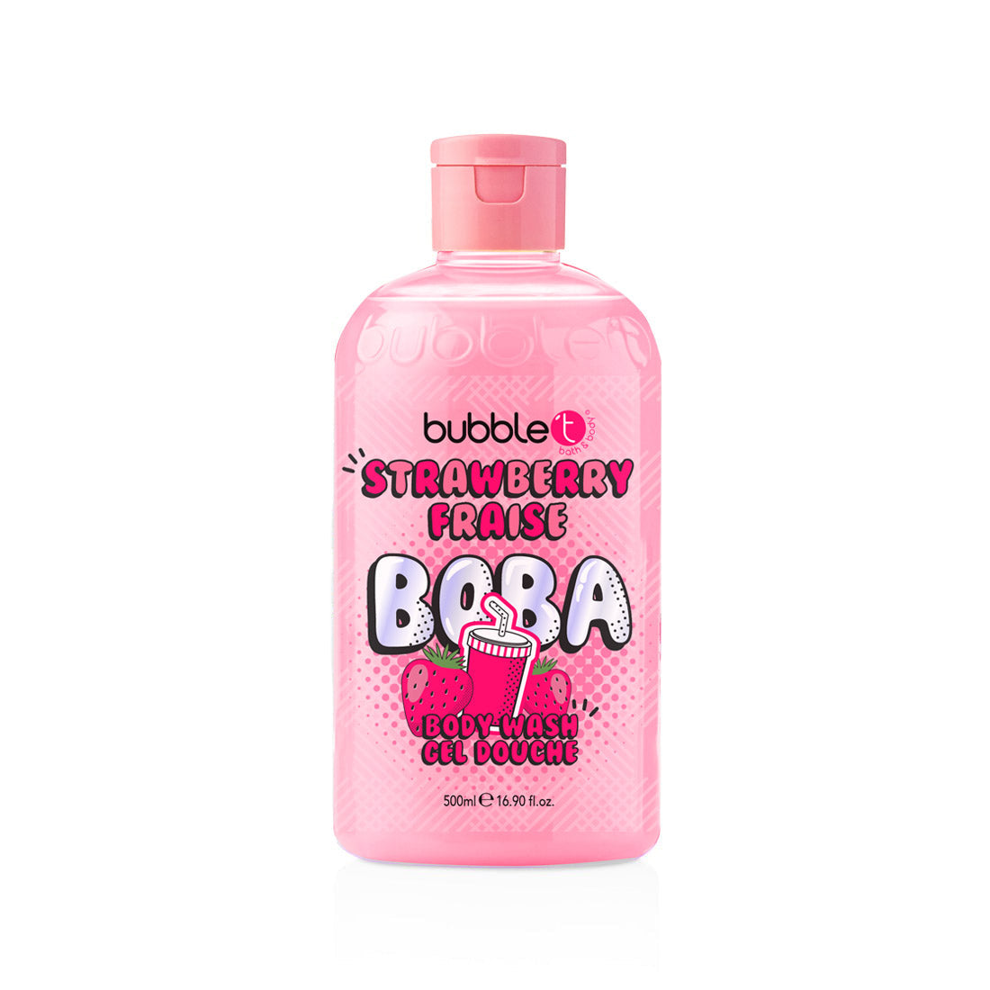 Strawberry Boba Tea Shower Gel (500ml)