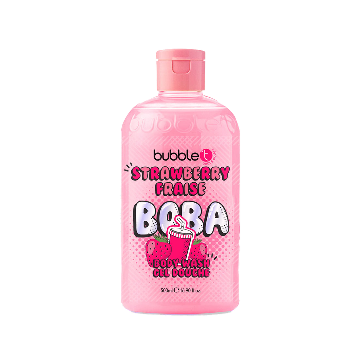 Strawberry Boba Tea Shower Gel (500ml)