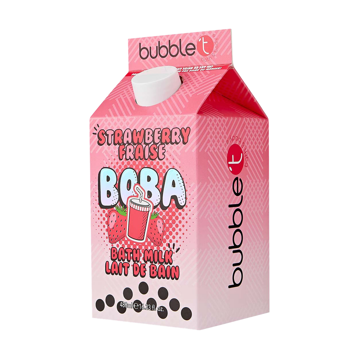 Strawberry Boba Bubble Bath Milk (480ml)